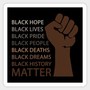 Black lives matter Sticker